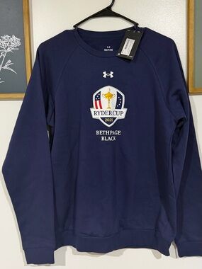 Unisex Under Armour Navy Ryder Cup 2025 Bethpage Crewneck Sweatshirt